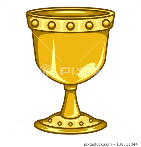 Golden luxury European style chalice 138513044