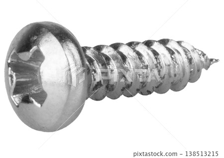 Self-tapping screws on a white background Self-tapping screws on a white background 138513215