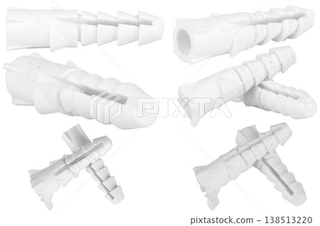 Anchor tool on a white background. plastic color white 138513220
