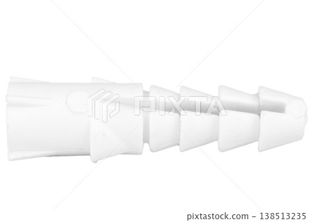 Anchor tool on a white background. plastic color white Anchor tool on a white background. plastic color white 138513235
