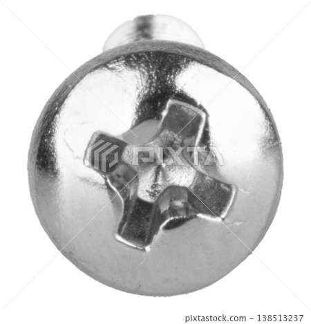 Self-tapping screws on a white background Self-tapping screws on a white background 138513237