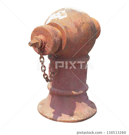 A red outdoor fire hose tank 138513260