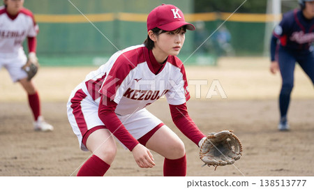 Scenes from a women's softball game. 138513777