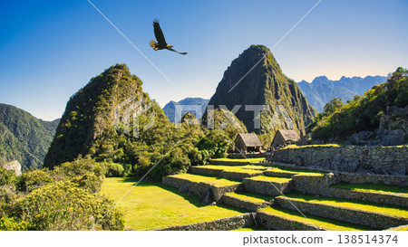 欣賞印加帝國的瑰寶馬丘比丘遺址的壯麗景色 欣賞印加帝國的瑰寶馬丘比丘遺址的壯麗景色 138514374