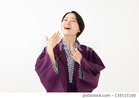 A woman in a yukata A woman in a yukata 138515180