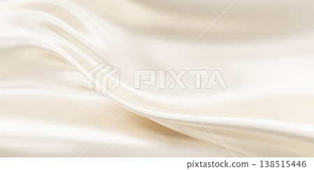 Luxury pearl color fabric background with copy space 3D render 138515446