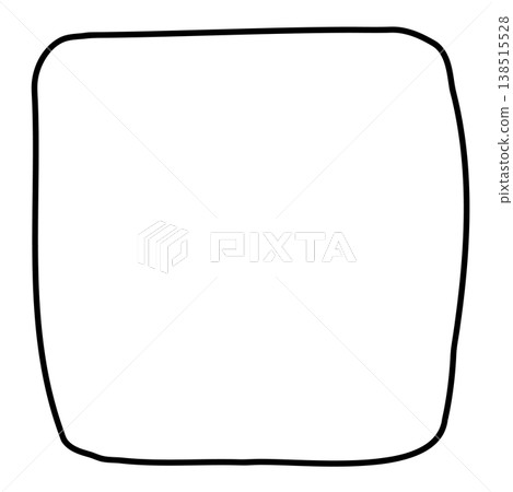 Simple handwritten frame - rounded square Simple handwritten frame - rounded square 138515528