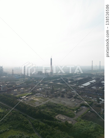 Aerial photographs of a factory 138516586