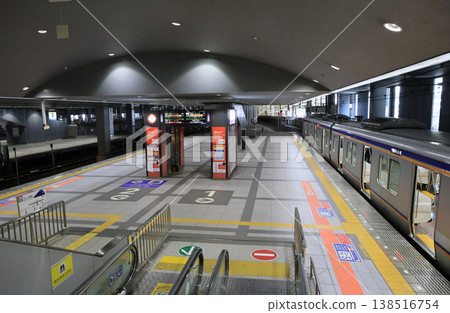 Inside the premises of Kansai Airport Station on the Nankai Electric Railway. Inside the premises of Kansai Airport Station on the Nankai Electric Railway. 138516754