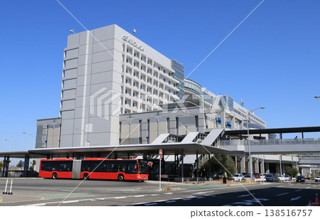 Kansai Airport Aero Plaza and Red Articulated Bus Kansai Airport Aero Plaza and Red Articulated Bus 138516757
