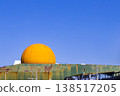 Yellow dome and blue sky 138517205