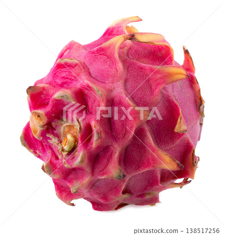 Fresh red dragon fruit isolated on a white background Fresh red dragon fruit isolated on a white background 138517256