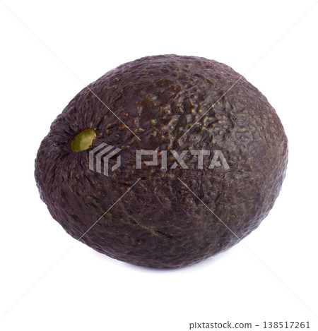 Avocado is a natural food with multivitamins isolated on a white background. 138517261