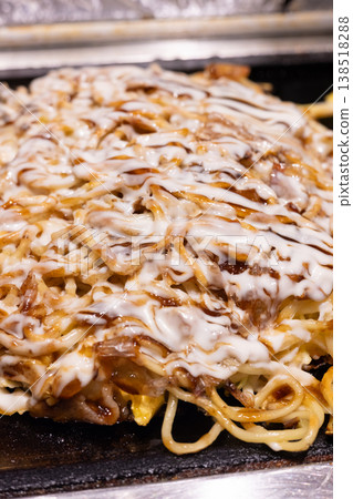 Delicious Osaka specialty: Okonomiyaki and Modern Yaki Delicious Osaka specialty: Okonomiyaki and Modern Yaki 138518288