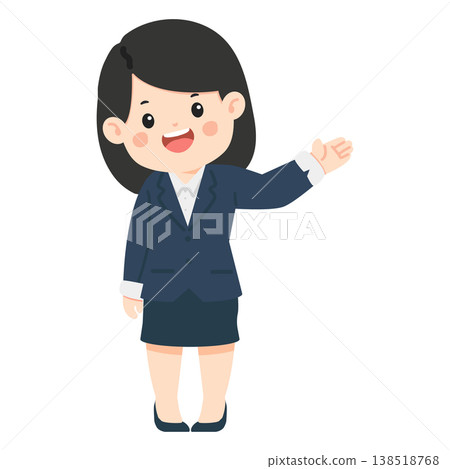 Woman teacher presenting lesson in classroom Woman teacher presenting lesson in classroom 138518768