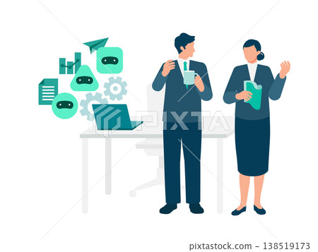An image illustrating how AI multi-agent systems can automatically handle tasks in the background during a meeting, improving efficiency. An image illustrating how AI multi-agent systems can automatically handle tasks in the background during a meeting, improving efficiency. 138519173