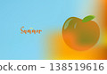 Vibrant summer mesh gradient background with Blurred Fruit soft color blends for ads, web design, banners, and marketing materials. vector illustration 138519616