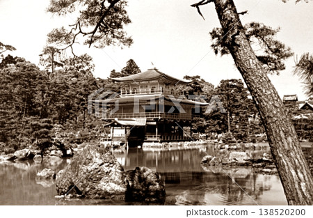 Old photo from 1957, Kinkakuji Temple, Kyoto Old photo from 1957, Kinkakuji Temple, Kyoto 138520200