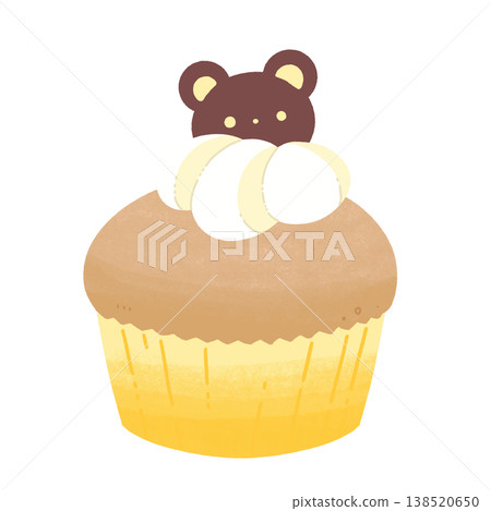 Yellow bear cupcake Yellow bear cupcake 138520650
