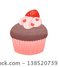 Strawberry chocolate cupcakes 138520739