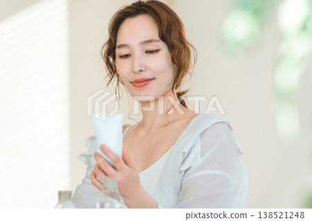 Beauty, skin care, beautiful skin, makeup image of a woman Beauty, skin care, beautiful skin, makeup image of a woman 138521248
