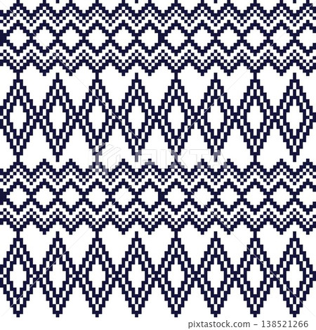 Geometric Textile Design Navy Blue And White Argyle Pattern For Fashion And Homeware Pixelated Style Repeatable Surface Pattern For Fabric Printing And Decorative Geometric Textile Design Navy Blue And White Argyle Pattern For Fashion And Homeware Pixelated Style Repeatable Surface Pattern For Fabric Printing And Decorative 138521266