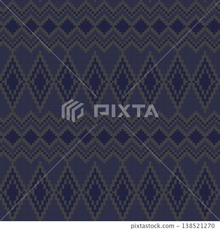 Navy Geometric Diamond Textile Design Pattern Pixelated Style Repeat For Fashion And Homeware Navy Geometric Diamond Textile Design Pattern Pixelated Style Repeat For Fashion And Homeware 138521270