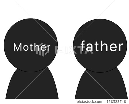 Father Mother Pictogram 138522748