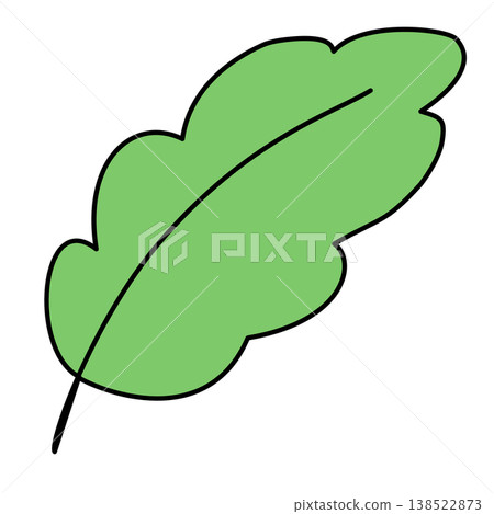 leaf of tree icon, cartoon style leaf of tree icon, cartoon style 138522873