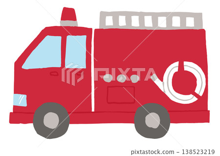 Illustration of a fire engine Illustration of a fire engine 138523219