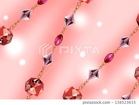 Beaded wallpaper illustration 138523633
