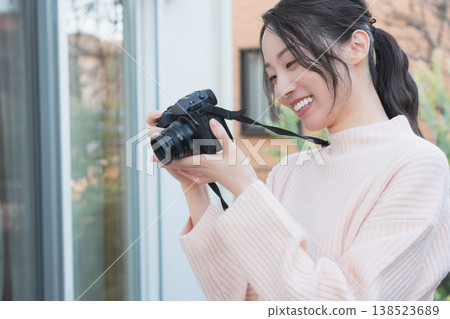 A portrait of a close mother and daughter, taken on a retro-style veranda. A portrait of a close mother and daughter, taken on a retro-style veranda. 138523689