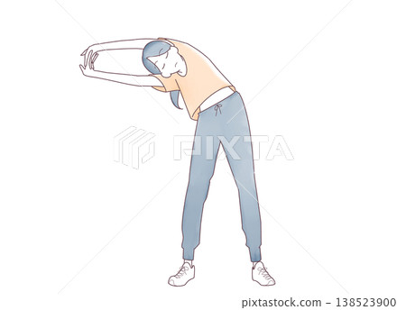 Woman stretching 03 Woman stretching 03 138523900