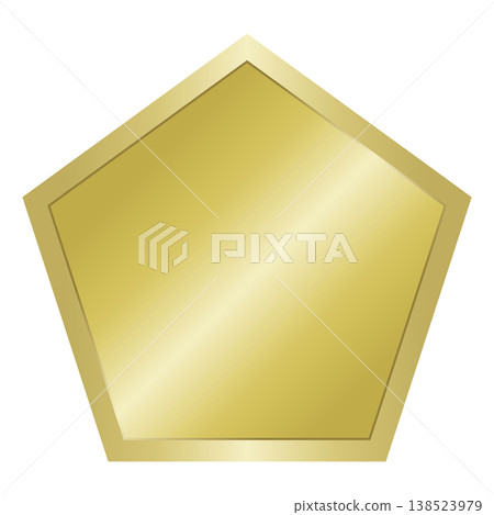 一枚簡單的金質獎牌(五邊形) 一枚簡單的金質獎牌(五邊形) 138523979