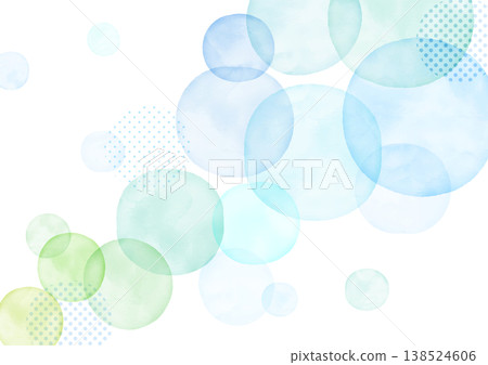 Abstract Fresh Soda Watercolor Frame Background 138524606