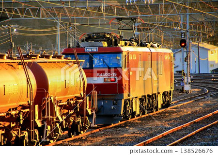 The end of the traditional freight train "Annaka Freight" - pulled by electric locomotive EH500 138526676