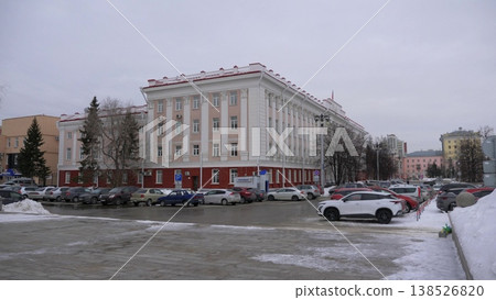 March 22 2026 Barnaul Russia Altai State University AltGU one of the leading universities in the region covered in snow cold early spring cityscape urban architecture and winter atmosphere. March 22 2026 Barnaul Russia Altai State University AltGU one of the leading universities in the region covered in snow cold early spring cityscape urban architecture and winter atmosphere. 138526820