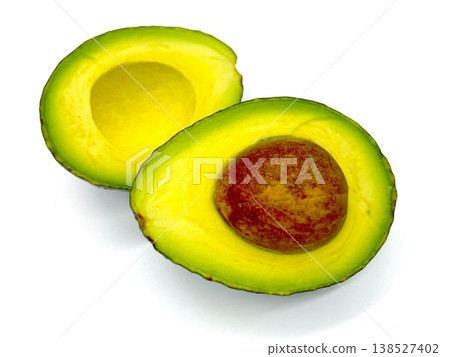 Avocado image on a white background. Avocado image on a white background. 138527402