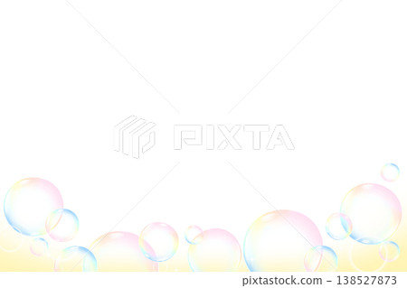 Soap bubble background, yellow Soap bubble background, yellow 138527873