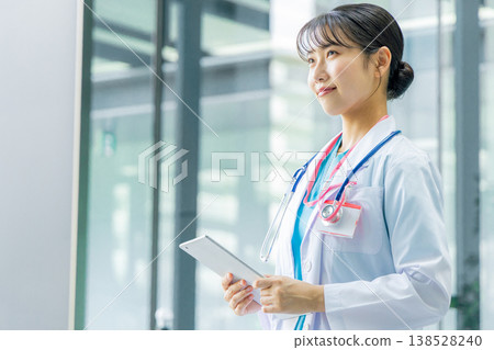 Young female doctor working in hospital Young female doctor working in hospital 138528240