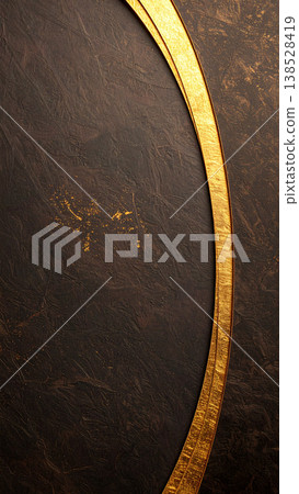 一款質感奢華的棕色日本紙，帶有金色線條 7 138528419