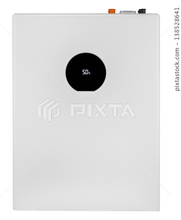 Home energy storage system for solar panels, on a white background with a drop Home energy storage system for solar panels, on a white background with a drop 138528641
