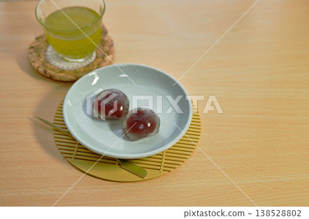 In summer, chilled kuzu mochi is delicious. In summer, chilled kuzu mochi is delicious. 138528802