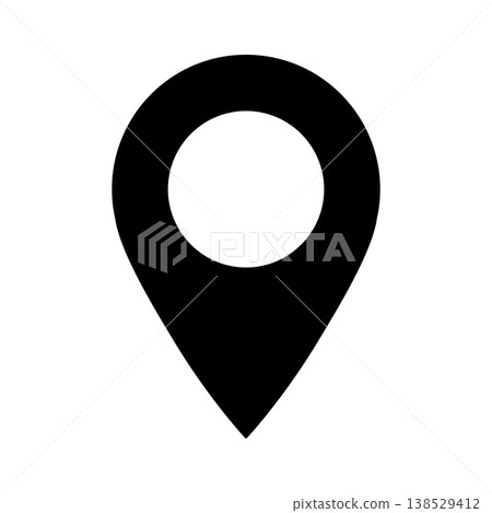 Map pin icon_vector illustration Map pin icon_vector illustration 138529412
