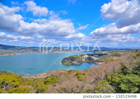 View of Lake Hamana from Okusayama Observatory, Shizuoka Prefecture 138529496