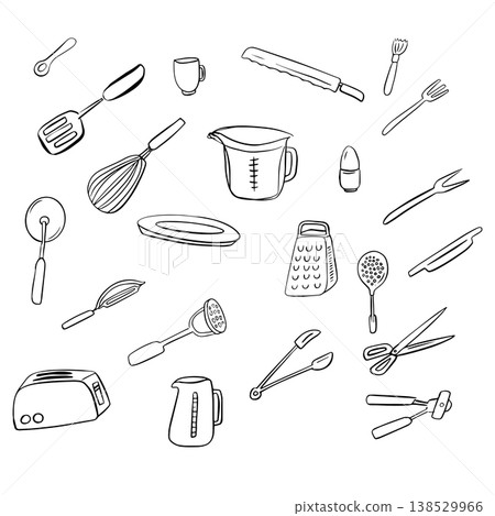 Kitchen Utensil Clipart Illustration Vector Cute Icon  138529966