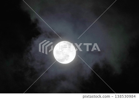 The moon hidden in the clouds The moon hidden in the clouds 138530984
