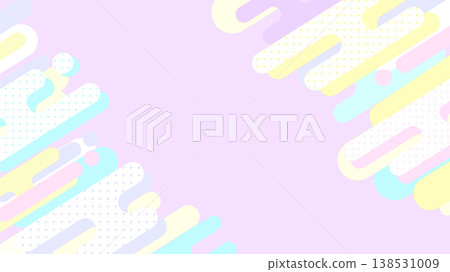 Colorful Memphis background, pop design for sales and banners, purple. 138531009