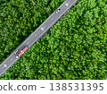 Autonomous car and truck technology on highway. Aerial drone view of self-driving vehicles navigating through green forest. Sustainable and eco-friendly transport. Advanced smart transport technology. Autonomous car and truck technology on highway. Aerial drone view of self-driving vehicles navigating through green forest. Sustainable and eco-friendly transport. Advanced smart transport technology. 138531395