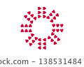 Pattern background: Heart pattern 138531484